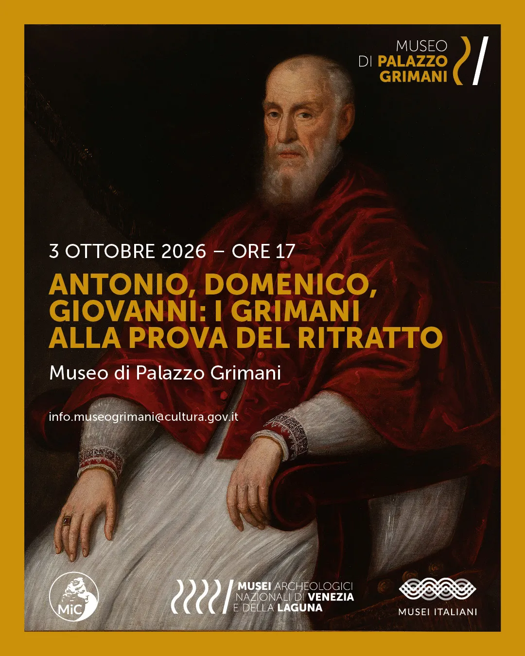 Antonio, Domenico, Giovanni: i Grimani alla prova del ritratto