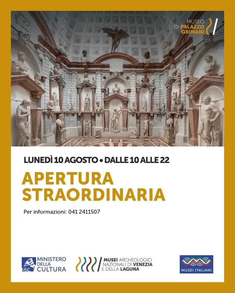 apertura 10 agosto 2026 Grimani