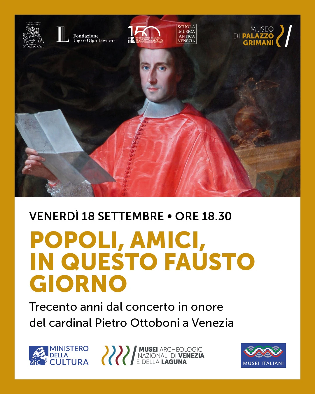 Popoli, amici, in questo fausto giorno – Concerto