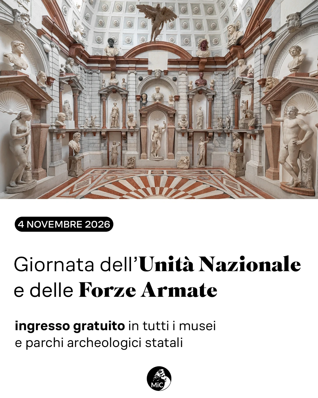 Ingresso gratuito | Giornata dell’Unità Nazionale e delle Forze Armate