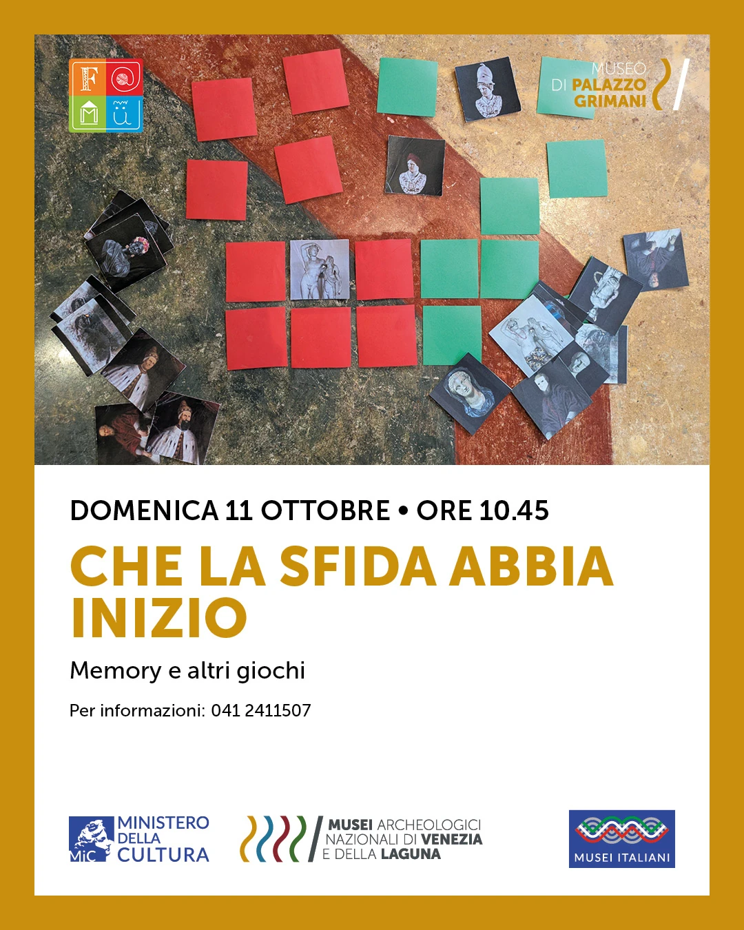 Che la sfida abbia inizio: memory e altri giochi